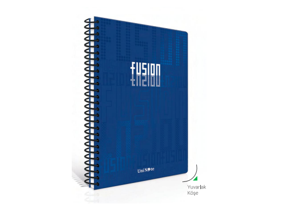 ÇINAR FUSİON SPİRALLİ SERT KAPAK DEFTER A4 KARELİ 100 YAPRAK (55257)