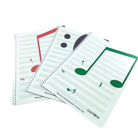 ÇINAR JAZZ SPİRALLİ PLASTİK KAPAK MÜZİK DEFTERİ A4 30 YAPRAK (38000) - 1