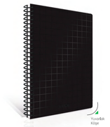 Çınar Nero Spiralli Sert Kapak Defter 17x24 Çizgili 100 Yaprak (55214) - 1