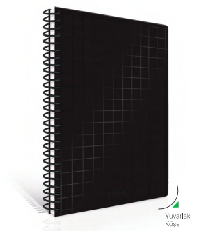 Çınar Nero Spiralli Sert Kapak Defter 17x24 Çizgili 100 Yaprak (55214) - 1