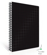 Çınar Nero Spiralli Sert Kapak Defter 17x24 Kareli 100 Yaprak (55215) - 1