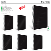 Çınar Nero Spiralli Sert Kapak Defter 17x24 Kareli 100 Yaprak (55215) - 2