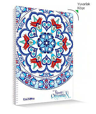 ÇINAR NİCEA OTTOMAN SPİRALLİ DEFTER A4 ÇİZGİLİ 96 YAPRAK (71710) - 1