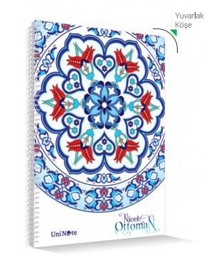 ÇINAR NİCEA OTTOMAN SPİRALLİ DEFTER A4 KARELİ 72 YAPRAK (71708)