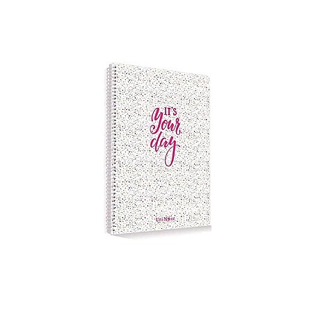 ÇINAR UNİ-NOTE YOUR DAY LASTİKLİ SPİRALLİ SERT KAPAK DEFTER 17x24 ÇİZGİLİ 120 YAPRAK (55184) - 1