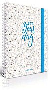 ÇINAR UNİ-NOTE YOUR DAY LASTİKLİ SPİRALLİ SERT KAPAK DEFTER 17x24 ÇİZGİLİ 120 YAPRAK (55184) - ÇINAR