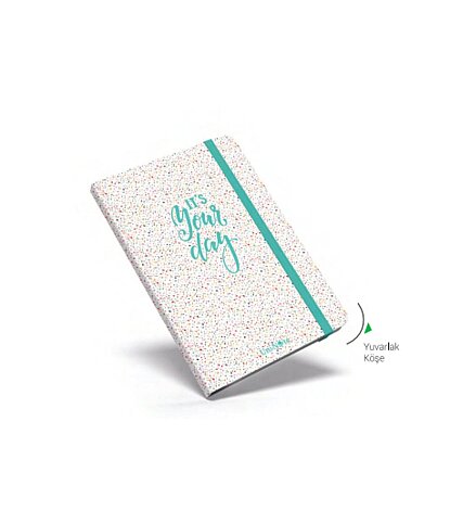 ÇINAR UNİ-NOTE YOUR DAY LASTİKLİ SPİRALLİ SERT KAPAK DEFTER 17x24 ÇİZGİLİ 120 YAPRAK (55184) - 2