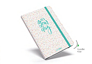 ÇINAR UNİ-NOTE YOUR DAY LASTİKLİ SPİRALLİ SERT KAPAK DEFTER 17x24 KARELİ 120 YAPRAK (55185) - ÇINAR