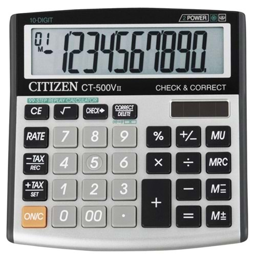 CİTİZEN CT-500VII MASA ÜSTÜ HESAP MAKİNESİ 10 HANE (4007500000)
