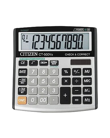 CİTİZEN CT-500VII MASA ÜSTÜ HESAP MAKİNESİ 10 HANE (4007500000) - 1