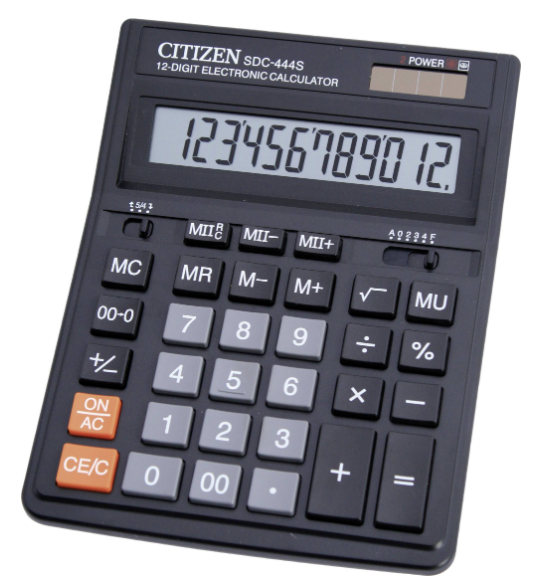 CİTİZEN SDC-444S MASA ÜSTÜ HESAP MAKİNESİ 12 HANE(4007444000)