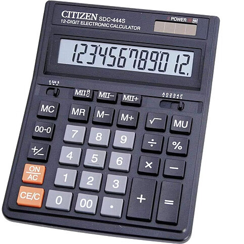 CİTİZEN SDC-444S MASA ÜSTÜ HESAP MAKİNESİ 12 HANE(4007444000) - 1