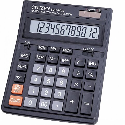 CİTİZEN SDC-444S MASA ÜSTÜ HESAP MAKİNESİ 12 HANE(4007444000) - 1
