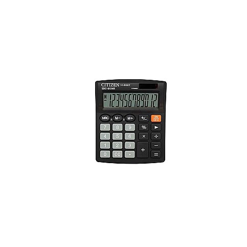 CİTİZEN SDC-812NR MASA ÜSTÜ HESAP MAKİNESİ SİYAH 12 HANE(4007812000) - 1