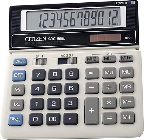 CİTİZEN SDC-868L MASA ÜSTÜ HESAP MAKİNESİ 12 HANE (4007868000) - 1