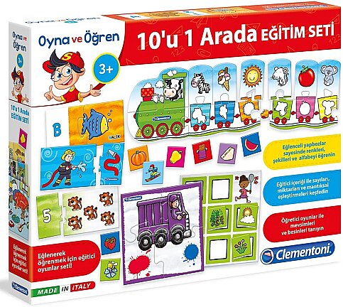 CLEMENTONİ 10İN1 EĞİTİM SET OYNA VE ÖĞREN (64807) - 1