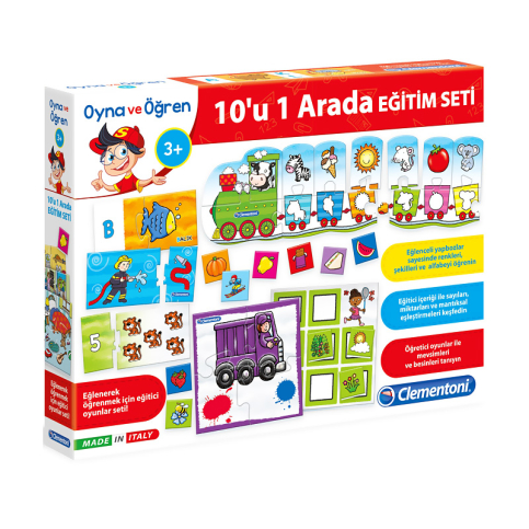 Clementoni 10İn1 Eğitim Set Oyna Ve Öğren (64807) - 1
