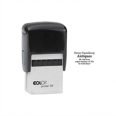COLOP P52 PRİNTER OTOMATİK DİKDÖRTGEN KAŞE 20x30mm SİYAH (15314183) - 1