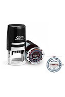 COLOP R40 TARİH KAŞESİ SİYAH KASA KIRMIZI KEÇE 40mm TÜRKÇE/24 SAAT (15314279) - COLOP