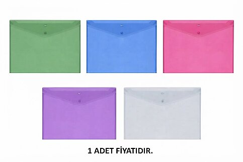 COMİX A1853 ÇITÇITLI EVRAK DOSYASI A4 KARIŞIK RENK - 2