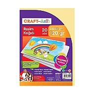 CRAFT&ARTS UC2535-20 RESİM KAĞIDI 25x35 20Lİ POŞET (30005234) - CRAFT&ARTS