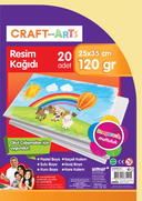Craft&Arts 2535-20 Resim Kağıdı 25X35 20Li Poşet - CRAFT&ARTS
