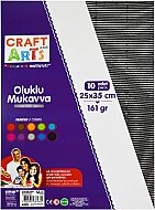 CRAFT&ARTS UCA-600-KAR2 OLUKLU KARTON 25x35 METALİK 10LU (51008281) - CRAFT&ARTS