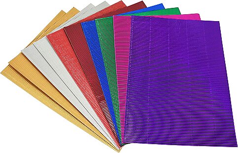 CRAFT&ARTS UCA-600-KAR2 OLUKLU KARTON 25x35 METALİK 10LU (51008281) - 2