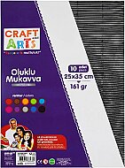 CRAFT&ARTS UCA-600-KAR2 OLUKLU KARTON 25x35 METALİK 10LU (51008281) - CRAFT&ARTS