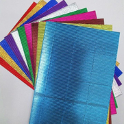 Craft&Arts Oluklu Karton 25X35 Metalik 10Lu - CRAFT&ARTS