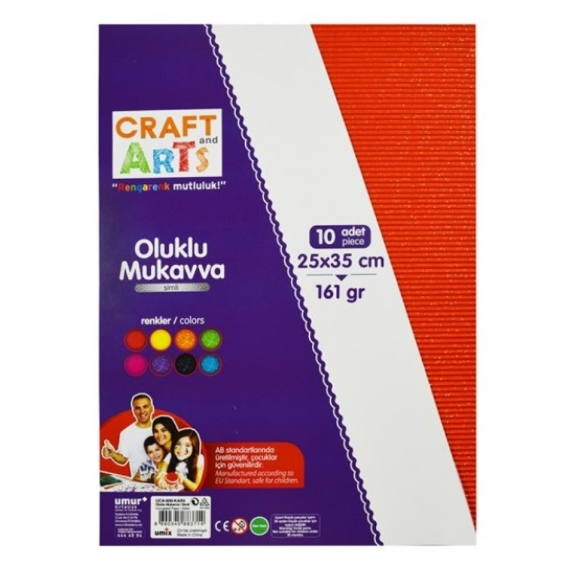 CRAFT&ARTS SİMLİ OLUKLU MUKAVVA 25x35 10LU