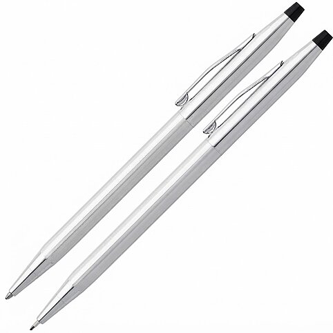 CROSS 3501 CLASSİC CENTURY TÜKENMEZ KALEM+VERSATİL KALEM SETİ PARLAK KROM - 1