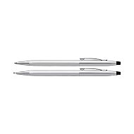 CROSS 3501 CLASSİC CENTURY TÜKENMEZ KALEM+VERSATİL KALEM SETİ PARLAK KROM - CROSS