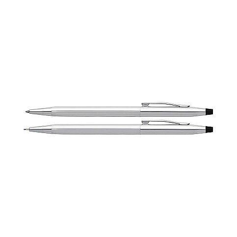 CROSS 3501 CLASSİC CENTURY TÜKENMEZ KALEM+VERSATİL KALEM SETİ PARLAK KROM - 1