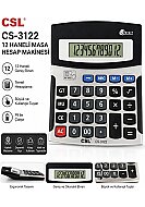 CSL CS-3122 MASA ÜSTÜ HESAP MAKİNESİ 12 HANE - CSL
