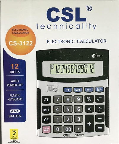 Csl Cs-3122 Masa Üstü Hesap Makinesi 12 Hane - 2