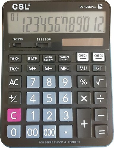 Csl Dj-120D Plus Masa Üstü Hesap Makinesi 12 Hane