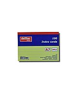 DEFFTER 64124-6 İNDEKS KART A7 ÇİZGİLİ SARI 100LÜ 170gr (KARTOTEKS) - DEFFTER