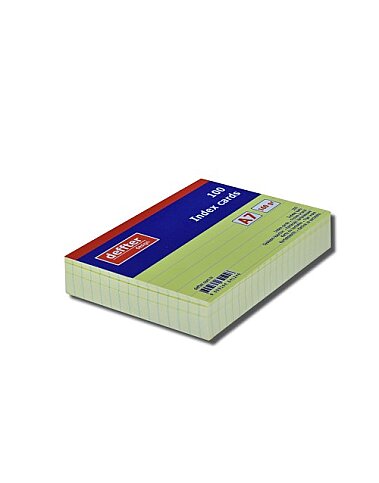DEFFTER 64124-6 İNDEKS KART A7 ÇİZGİLİ SARI 100LÜ 170gr (KARTOTEKS) - 2