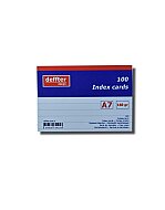 DEFFTER 64125-3 İNDEKS KART A7 ÇİZGİLİ BEYAZ 100LÜ 170gr (KARTOTEKS) - DEFFTER