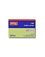 DEFFTER 64128-4 İNDEKS KART A7 KARELİ SARI 100LÜ 170gr (KARTOTEKS) - DEFFTER