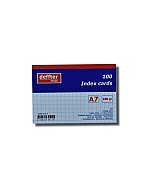 DEFFTER 64129-1 İNDEKS KART A7 KARELİ BEYAZ 100LÜ 170gr (KARTOTEKS) - DEFFTER