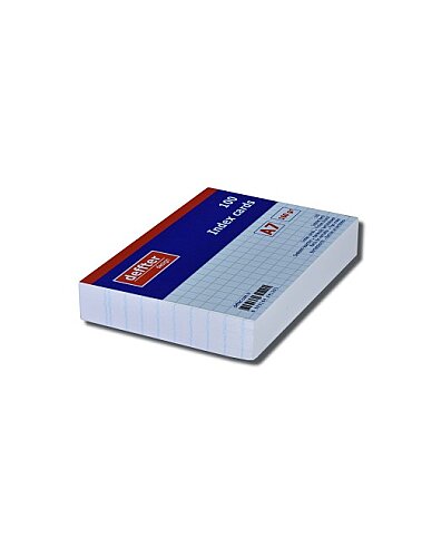 DEFFTER 64129-1 İNDEKS KART A7 KARELİ BEYAZ 100LÜ 170gr (KARTOTEKS) - 2