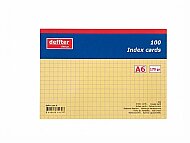 DEFFTER 64130-7 İNDEKS KART A6 KARELİ SARI 100LÜ 170gr (KARTOTEKS) - DEFFTER