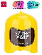 DELİ 0501 DİNO FAMİLY PİLLİ MASA ÜSTÜ KALEMTRAŞ - DELİ