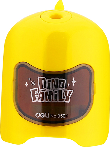 DELİ 0501 DİNO FAMİLY PİLLİ MASA ÜSTÜ KALEMTRAŞ - 1