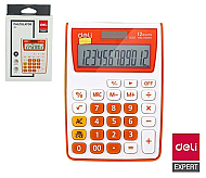 DELİ 1122 MASA ÜSTÜ HESAP MAKİNESİ 12 HANE TURUNCU - DELİ