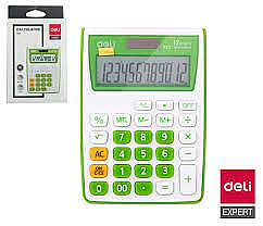 DELİ 1122 MASA ÜSTÜ HESAP MAKİNESİ 12 HANE YEŞİL