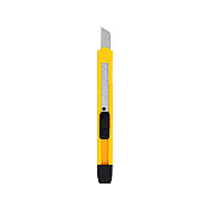 DELİ 2051 PLASTİK DAR MAKET BIÇAĞI 9mm (0.4mm KALINLIK)(SK5 JAPON ÇELİĞİ) - DELİ