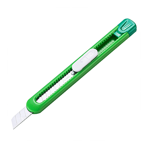 DELİ 2054 PLASTİK NEON DAR MAKET BIÇAĞI 9mm (0.4mm KALINLIK)(SK5 JAPON ÇELİĞİ) - 2